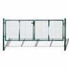 vidaXL Brama ogrodzeniowa stalowa 300x125 cm zielona