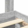 vidaXL Ramka ł&oacute;żka Szary Sonoma 200 x 200 cm Materiał drewnopochodny