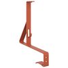 vidaXL Wsparcie dla zabezpieczenia śniegu 2 pcs Czerwony Stal