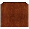 vidaXL Doniczka Rusty 100x100x80 cm Stal nierdzewna