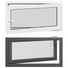 vidaXL Okno piwniczne typu tilt & turn RISOR 110 x 60 cm PVC i szkło