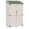 vidaXL Shed ogrodowy Biały 106 x 56 x 176,5 cm Drewno inżynieryjne