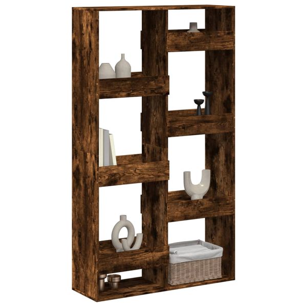 vidaXL Regał/przegroda, przydymiony dąb, 100x33x175 cm