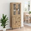 vidaXL Highboard 2 pcs Dąb rzemieślniczy Materiał drewnopochodny