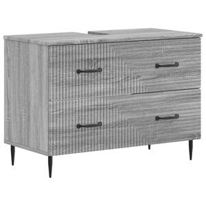 vidaXL Szafka pod umywalkę HAARLEM Szary Sonoma 82 x 41 x 58,5 cm