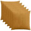 vidaXL Poszewka na poduszkę 6 pcs ALMELO ż&oacute;łty 60 x 60 cm sztruks