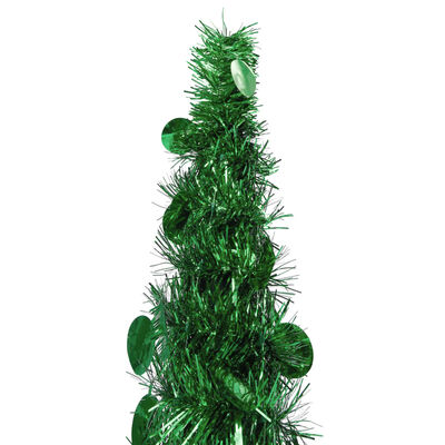 vidaXL Składana, sztuczna choinka, zielona, 180 cm, PET