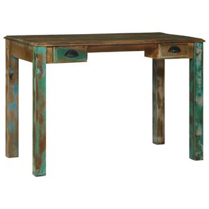 vidaXL Biurko do pisania z szufladą Brązowy 112 x 55 x 76 cm