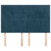 vidaXL Zagł&oacute;wek granatowy 144x5x118/128 cm aksamit