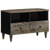 vidaXL Szafka RTV Jasnoszara 70x33,5x46 cm Drewno lite Mango