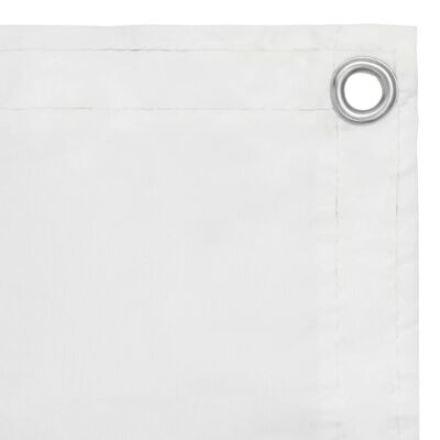 vidaXL Parawan balkonowy, biały, 120x600 cm, tkanina Oxford