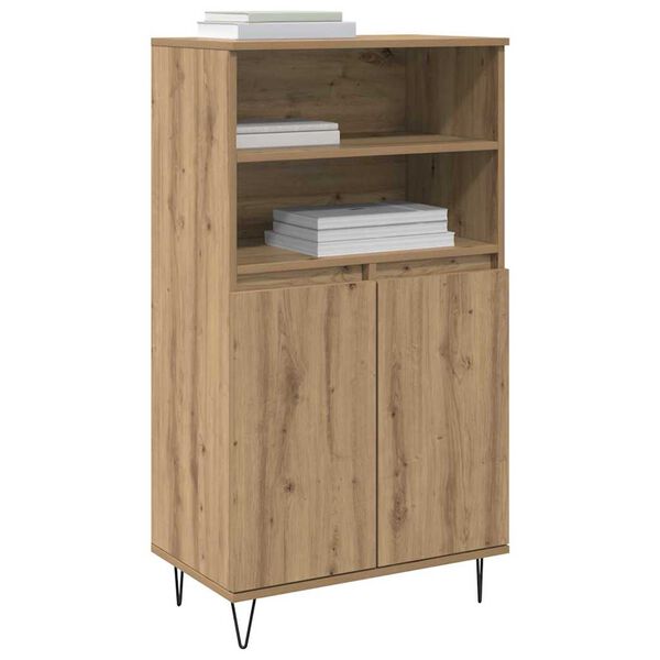 vidaXL Highboard Brązowy 60 x 36 x 110 cm Materiał drewnopochodny