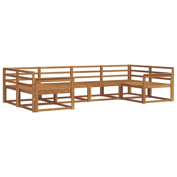 vidaXL Zestaw sof na zewnątrz 6 pcs Naturalny Lite Drewno Akacji