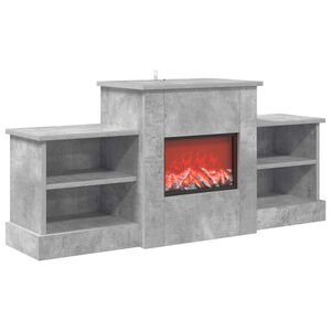 vidaXL Kominek elektryczny Betonowy 110 x 30 x 50 cm