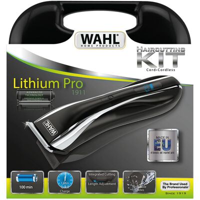 Wahl 13-elementowy zestaw do strzyżenia włosów Lithium Pro LCD, 6W