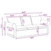 vidaXL Sofa 2 pcs Ciemnoszary 215 x 82 x 80 cm tkanina