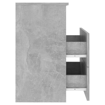 vidaXL Szafka nocna, szarość betonu, 50x32x60 cm