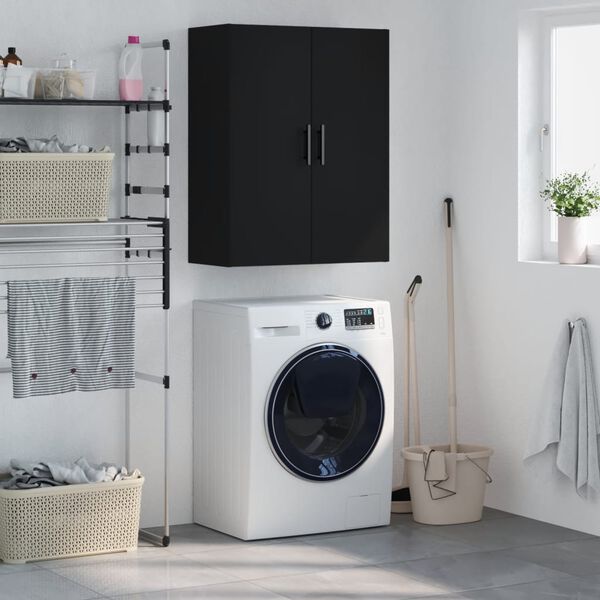 vidaXL Szafka wisząca, czarna, 69,5x34x90 cm