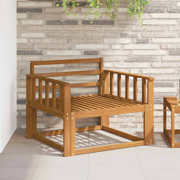 vidaXL Środkowa sofa ogrodowa Lite Drewno Akacji Naturalny