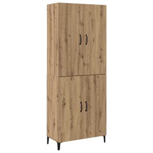 vidaXL Highboard 2 szt. Dąb rzemieślniczy 69,5 x 34 x 180 cm