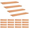 vidaXL Nakładki na schody 20 szt. 120 x 25 x 2 cm Lakier Drewno bukowe
