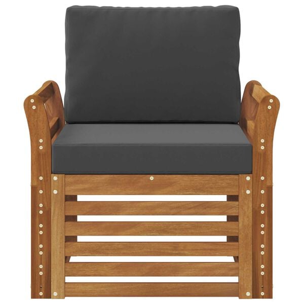 vidaXL Zestaw sof na zewnątrz Lite drewno akacjowe i poliester