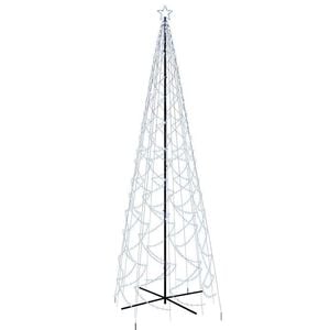 vidaXL Choinka stożkowa, 1400 zimnych białych LED, 160x500 cm