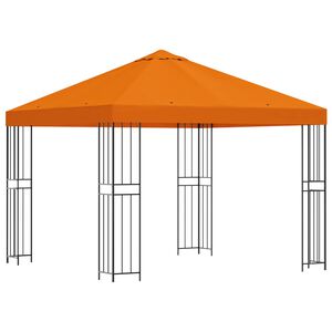 vidaXL Altana 3 x 3 m pomarańczowy Poliester i Stal 190 gsm