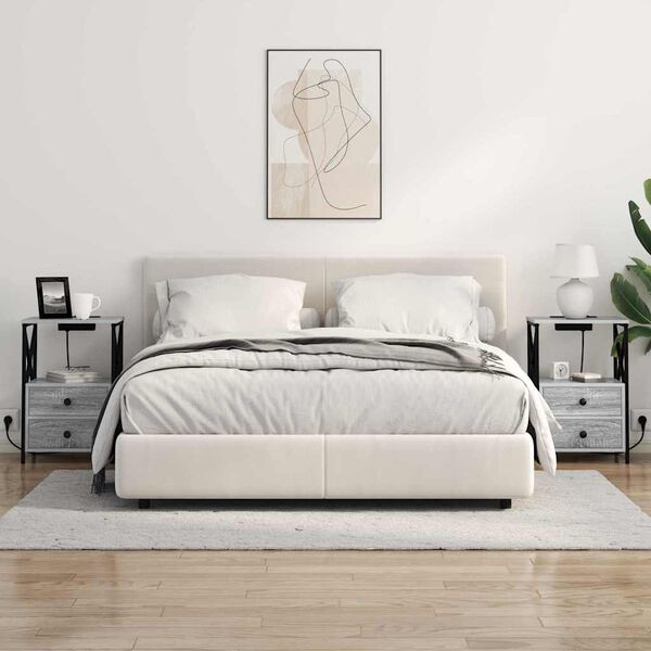 vidaXL Szafka Nocna z szufladą Szary Sonoma 40 x 31 x 60 cm