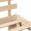 vidaXL Ramka ł&oacute;żka Naturalny 100 x 200 cm Lite drewno sosnowe