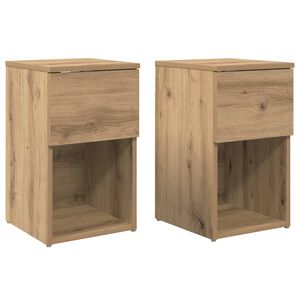 vidaXL Szafka pod ł&oacute;żko 2 szt. Dąb artisan 29 x 31,5 x 49 cm