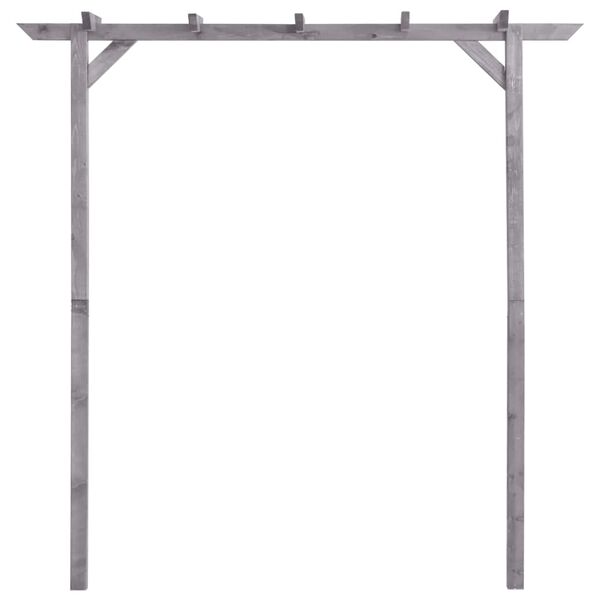 vidaXL Pergola ogrodowa, szara, 200x40x205 cm, impregnowana sosna
