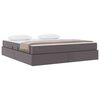 vidaXL Ł&oacute;żko z miejscem na przechowywanie i materacem 2 pcs Szary