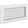 vidaXL Okno piwniczne RISOR 110 x 50 cm PVC i szkło antracytowy