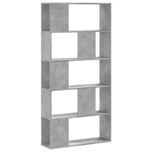 vidaXL 5-poziomowy regał, szarość betonu, 80,5x23,5x162,5 cm