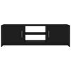 vidaXL Szafka pod TV, czarna, 120x30x37,5 cm, materiał drewnopochodny