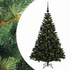 vidaXL Sztuczna choinka z bombką 120 cm 150 LED Ciepła biel