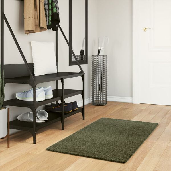 vidaXL Dywan HUARTE z kr&oacute;tkim włosiem, zielony, 60x110 cm