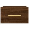 vidaXL Wiszące szafki nocne, 2 szt., brązowy dąb, 35x35x20 cm