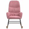 vidaXL Fotel bujany, r&oacute;żowy, tapicerowany aksamitem