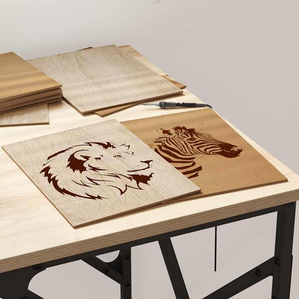 vidaXL Panele dekoracyjne 50 pcs Dąb Sonoma 21 x 30 x 0,27 cm