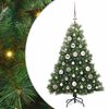 vidaXL Sztuczna choinka z 150 diodami LED Zielony 120 cm PE i PVC