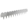 vidaXL Krawężnik do trawnika 20 pcs 103 x 20 cm Stal srebrny
