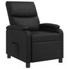 vidaXL Fotel recliner Czarny Ekosk&oacute;ra