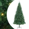 vidaXL Sztuczna choinka z podstawą Zielony 300 cm PVC, Metal i Plastik