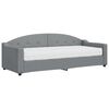 vidaXL Sofa z materacem do spania, jasnoszara, 80x200 cm, tkanina