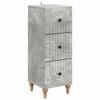 vidaXL Szafka z Szufladami Betonowy szary 33 x 34,5 x 90 cm