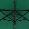 vidaXL Parasol ogrodowy na stalowym słupku, zielony, 225x225x212 cm