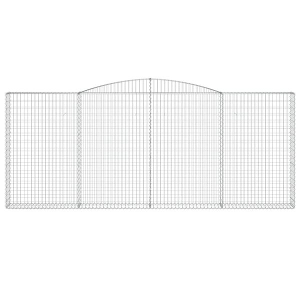 vidaXL Łukowaty kosz gabionowy 400x30x160/180 cm, galwanizowane żelazo