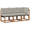 vidaXL Modułowa sofa na zewnątrz z poduszką 3 Sztuka Naturalny